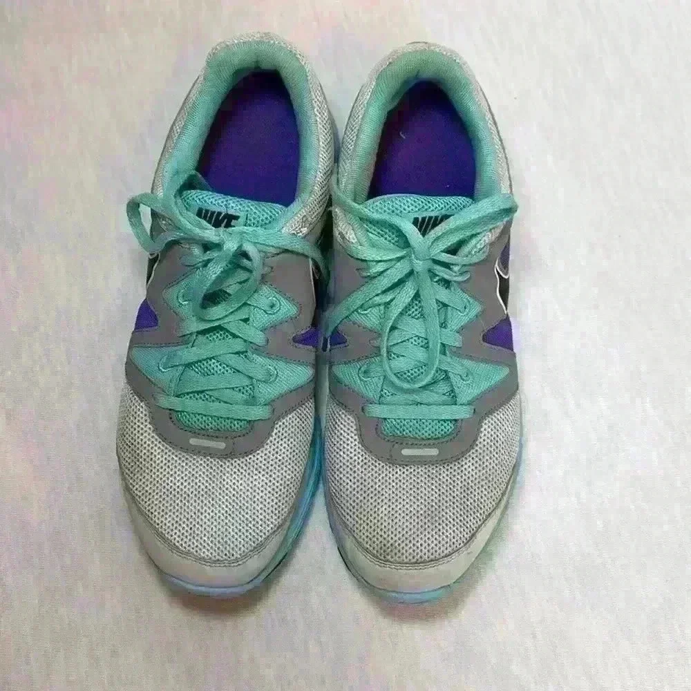 NIKE Lunarfly+ 3 Pure Platinum Multicolor Running Shoes #487751-004 Women Sz 11